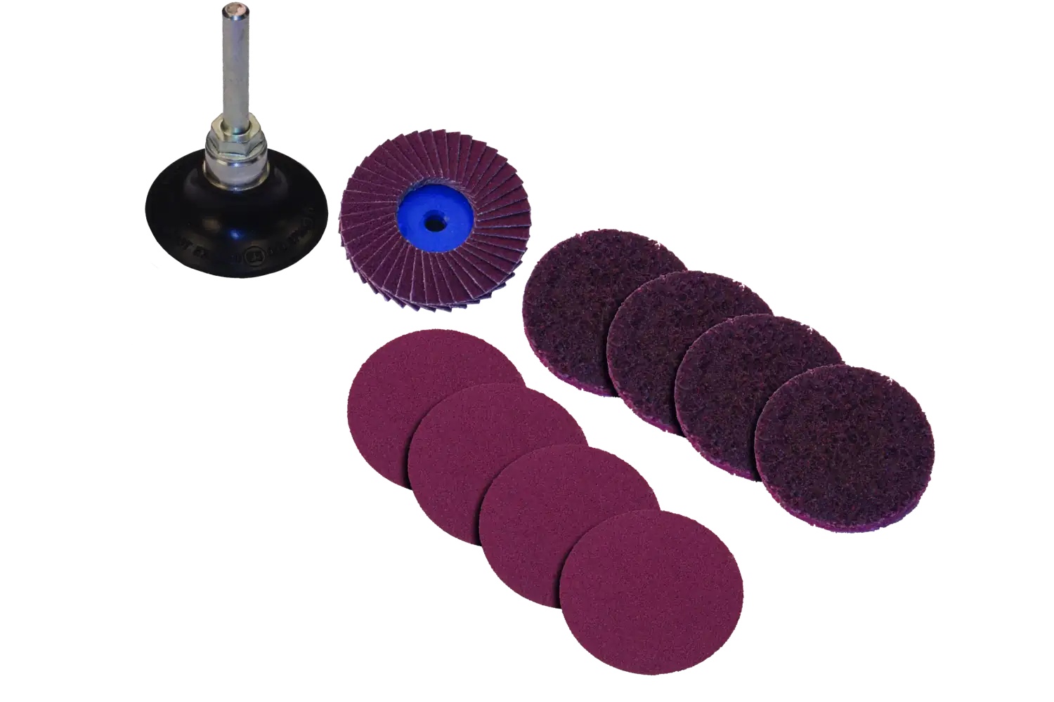 Picture of Pferd CombiDisc® Abrasive Disc Set, 2" Diameter, Type CDR, Sanitary Finish